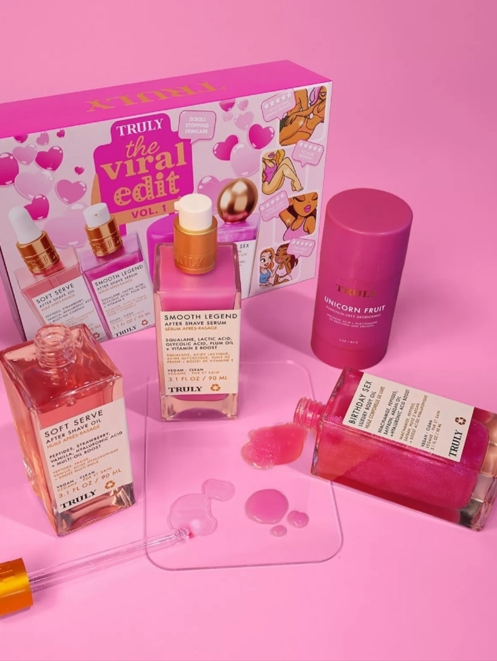 TRULY The Viral Edit Vol.1 Skincare Set - Pink & Rose Gold